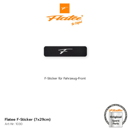 Flatee F-Hook Sticker  (7x29cm)