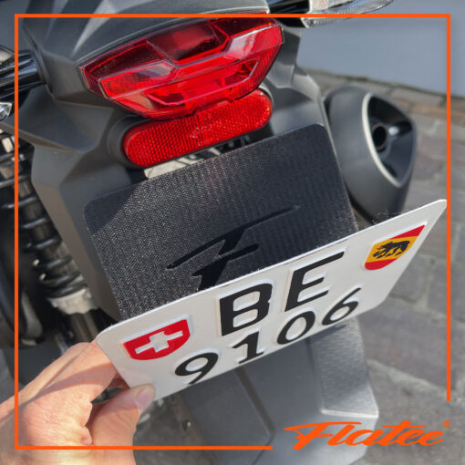 Flatee ORIGINAL-Wechselschild-KIT für Motorrad inkl. Montageplatten – Bild 7