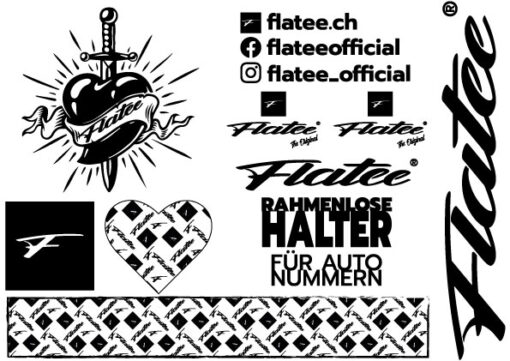 Flatee Tattoo - Sticker-Set – Bild 6