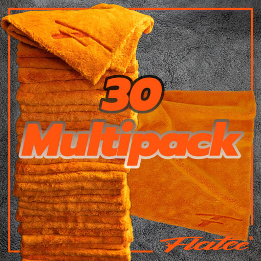 Flatee MULTIPACK 30Stk Premium Flausch-Polier-Mikrofaser-Tuch (40 x 40cm)