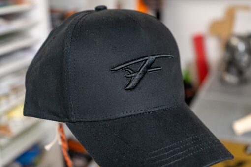 Flatee Baseball Cap / Hut Navy Black in Black